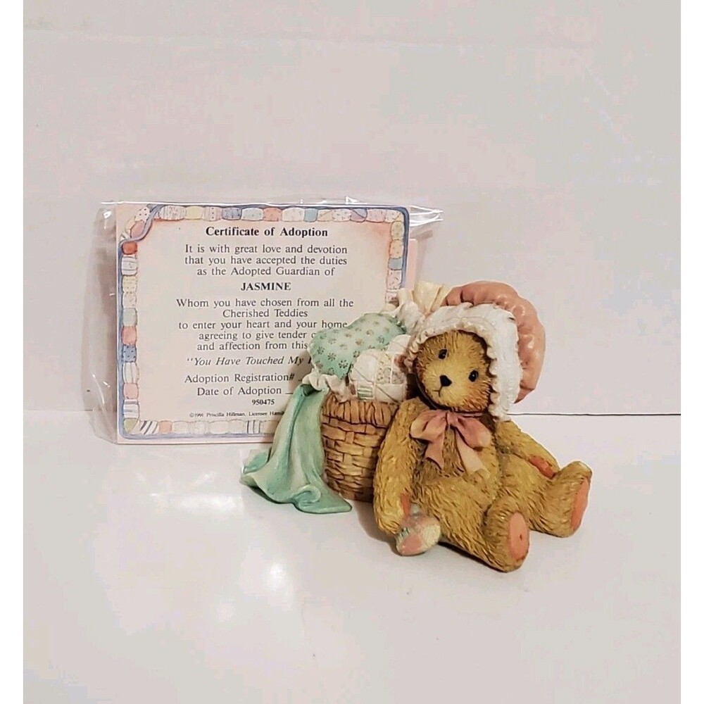 Cherished Teddies 1991 Jasmine 950475 You Have Touched My Heart Hillman Vtg